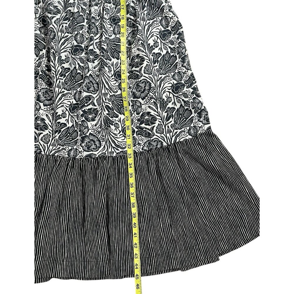 ANTHROPOLOGIE Bloomingprint Dress Adrienne Flounced Midi Floral Size 14 Pockets - Picture 11 of 13